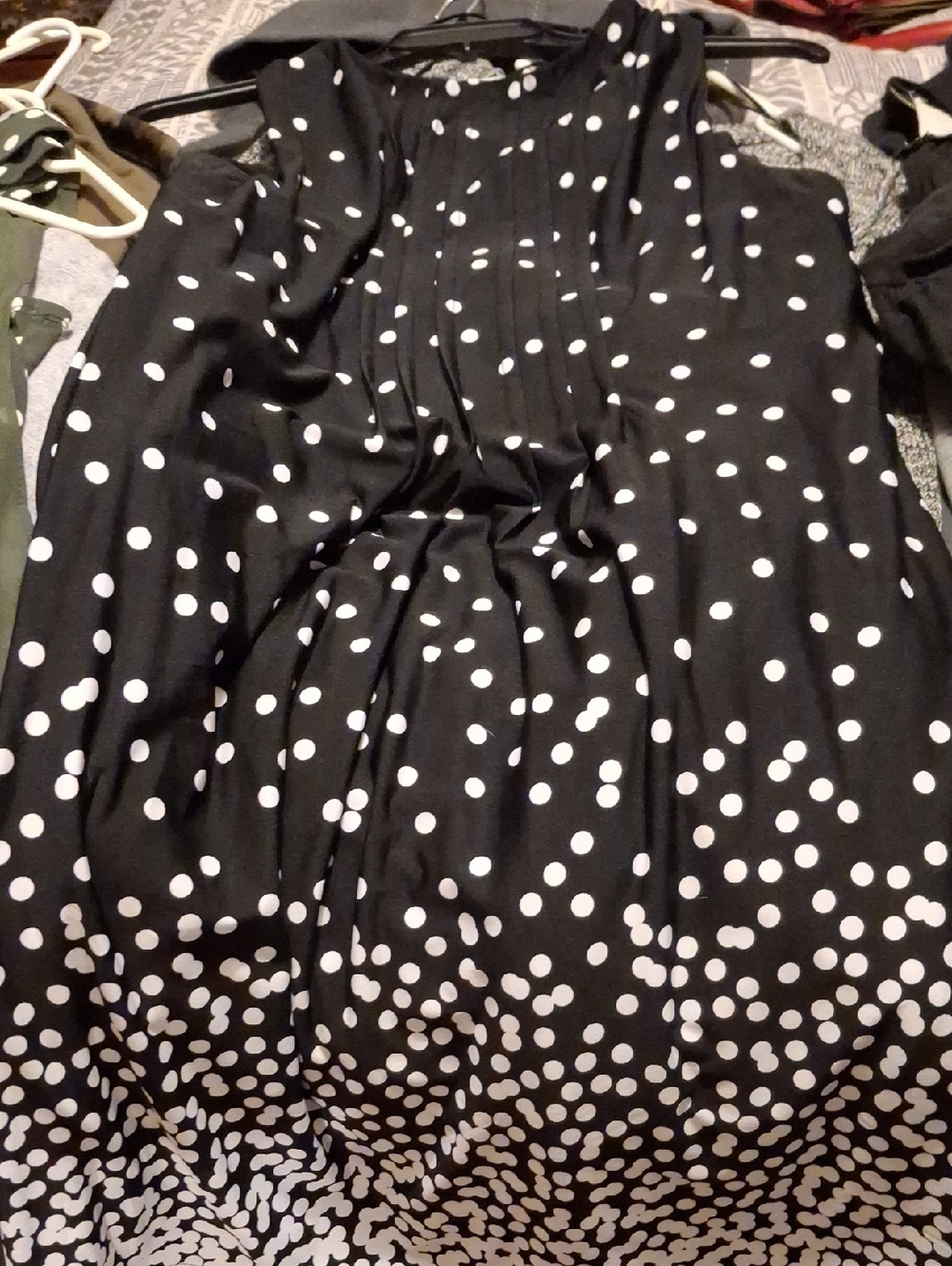 Perceptions Black and White Polka Dot Sleeveless Dress